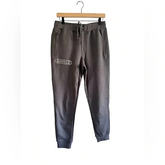 Battle Sports Football Jogger Grey Size M - Picture 1 of 10
